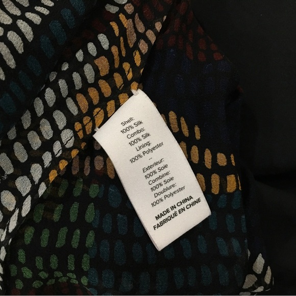 Cinq A Sept Silk Top Blouse Multicolor Polka Dot size m - Picture 4 of 7
